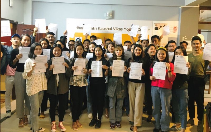 36 candidates from Nagaland got job placement in Dubai International Airport through a campus interview conducted at Emporium Skills Training Institute, Dimapur.